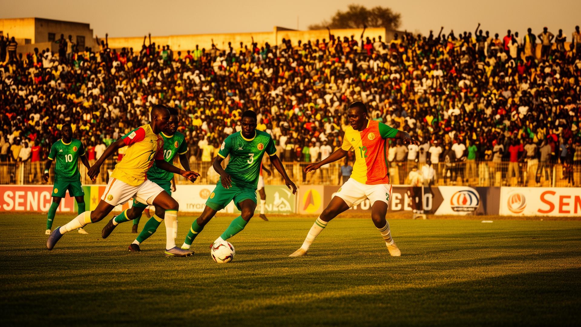 Match des Navétanes dans un stade de quartier au Sénégal